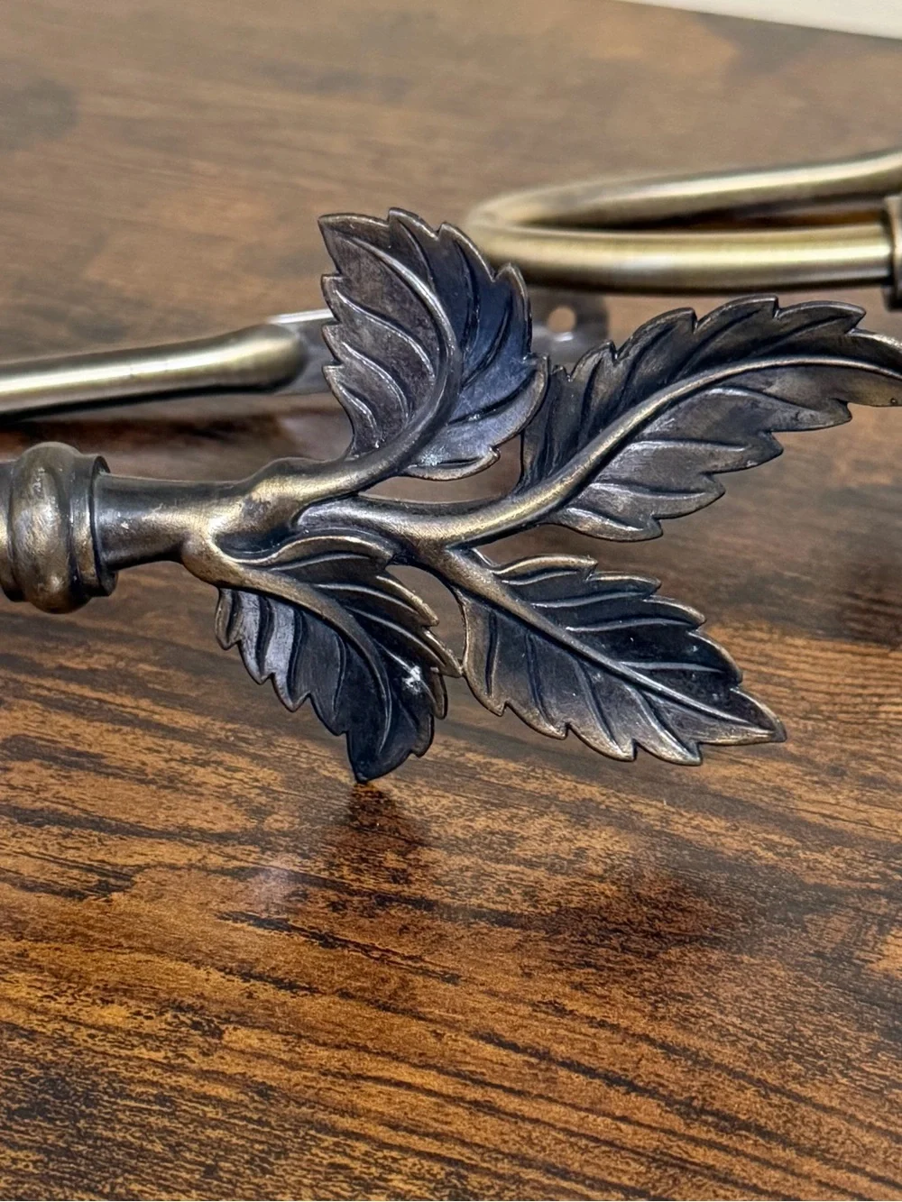 Vintage Brass Plated Curtain Tie Backs